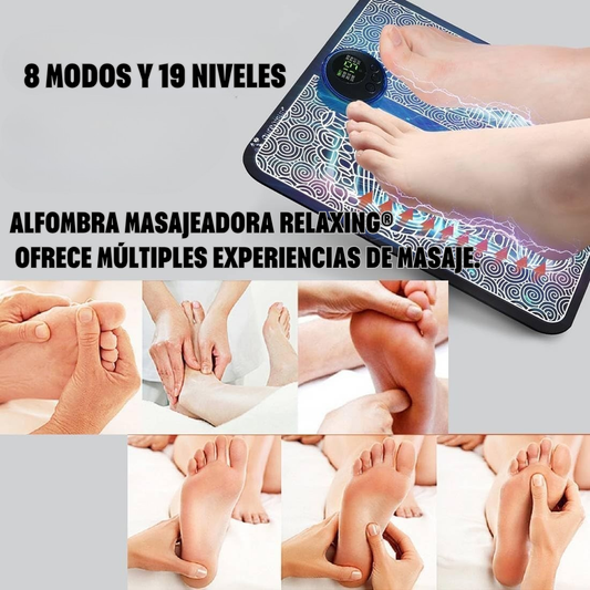 ALFOMBRA MASAJEADORA ELÉCTRICA PARA PIES RELAXING® 🦶💆