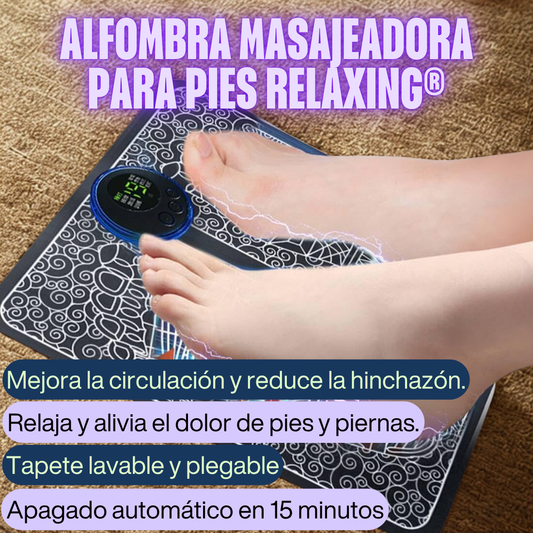 ALFOMBRA MASAJEADORA ELÉCTRICA PARA PIES RELAXING® 🦶💆